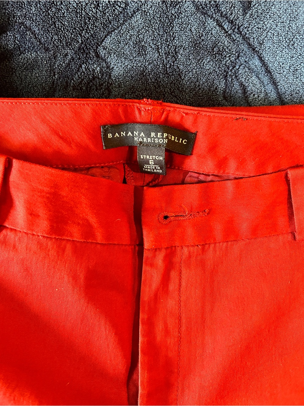 Banana Republic Red Harrison Stretch Trousers